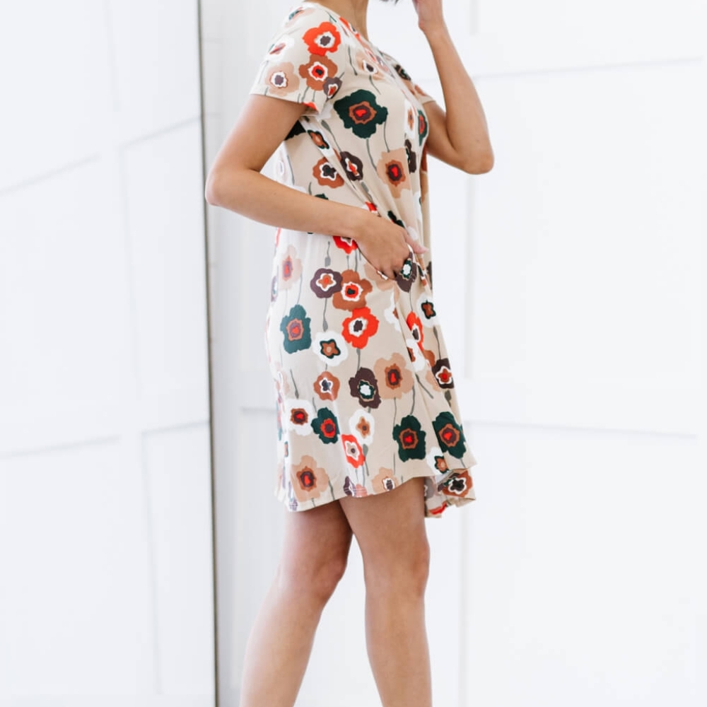 P & Rose Full Size Flower Market Floral Dress with Pockets - Picture 8 of 11